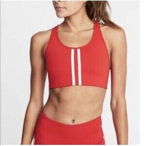 NWT Womens Red Old Navy Sports Bra Hiking Walking Yoga Medium Support